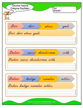 d sesi Grubu Çalışma Sayfaları